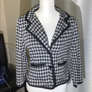 Sandro Plaid Houndstooth Blazer Size M
